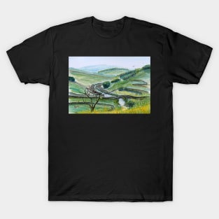 Smardale Bridge over Scandal Beck - Yorkshire Dales - Watercolour T-Shirt